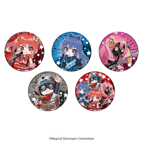 『魔法少女マジカルデストロイヤーズ』缶バッジ 02/バンドVer. BOX (全5種)(ミニキャライラスト)